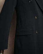 "PRADA" 00's-10's Belted double-breasted wool coat