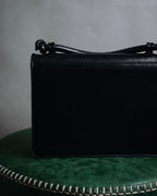 "Salvatore Ferragamo" 90’s-00’s Archive shoe motif embossed leather mini bag