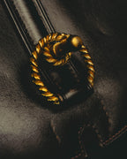 -SPECIAL- "HERMES" 50's Vintage box calf leather shoulder bag