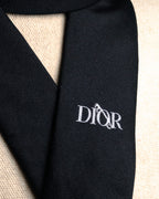 “DIOR” 2019- Logo embroidered narrow tie