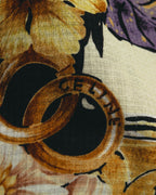 "CELINE" 90's-00's Floral printed cotton scarf