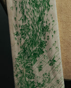 "DIOR" Green printed silk mitzah scarf