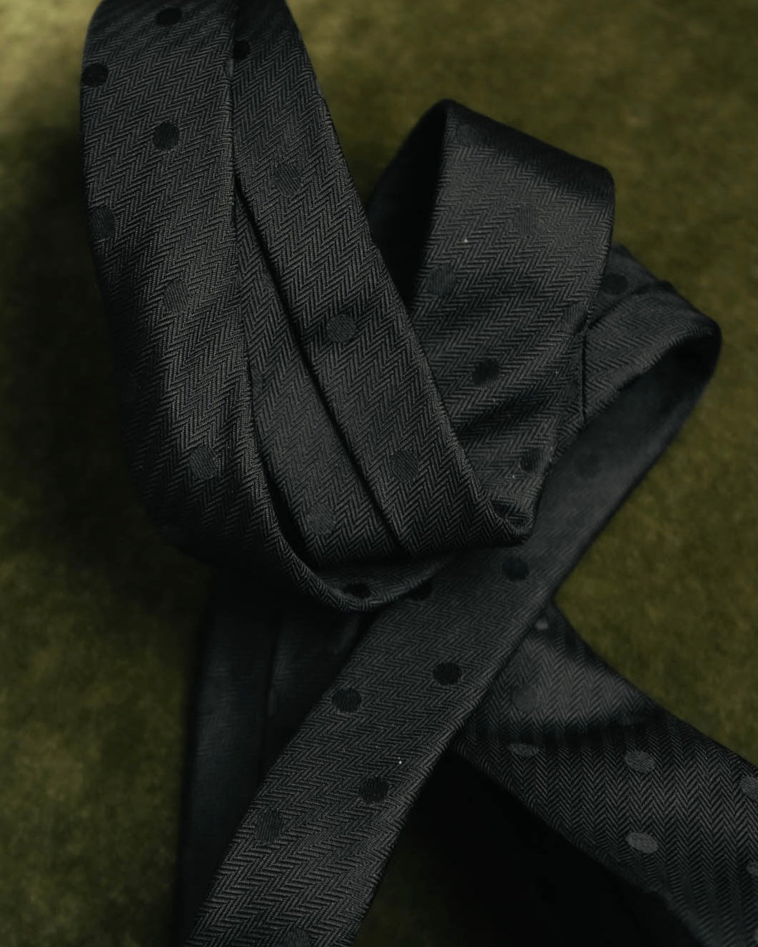 –SPECIAL– “Saint Laurent“ 2010’s-20’s Tonal dot narrow tie