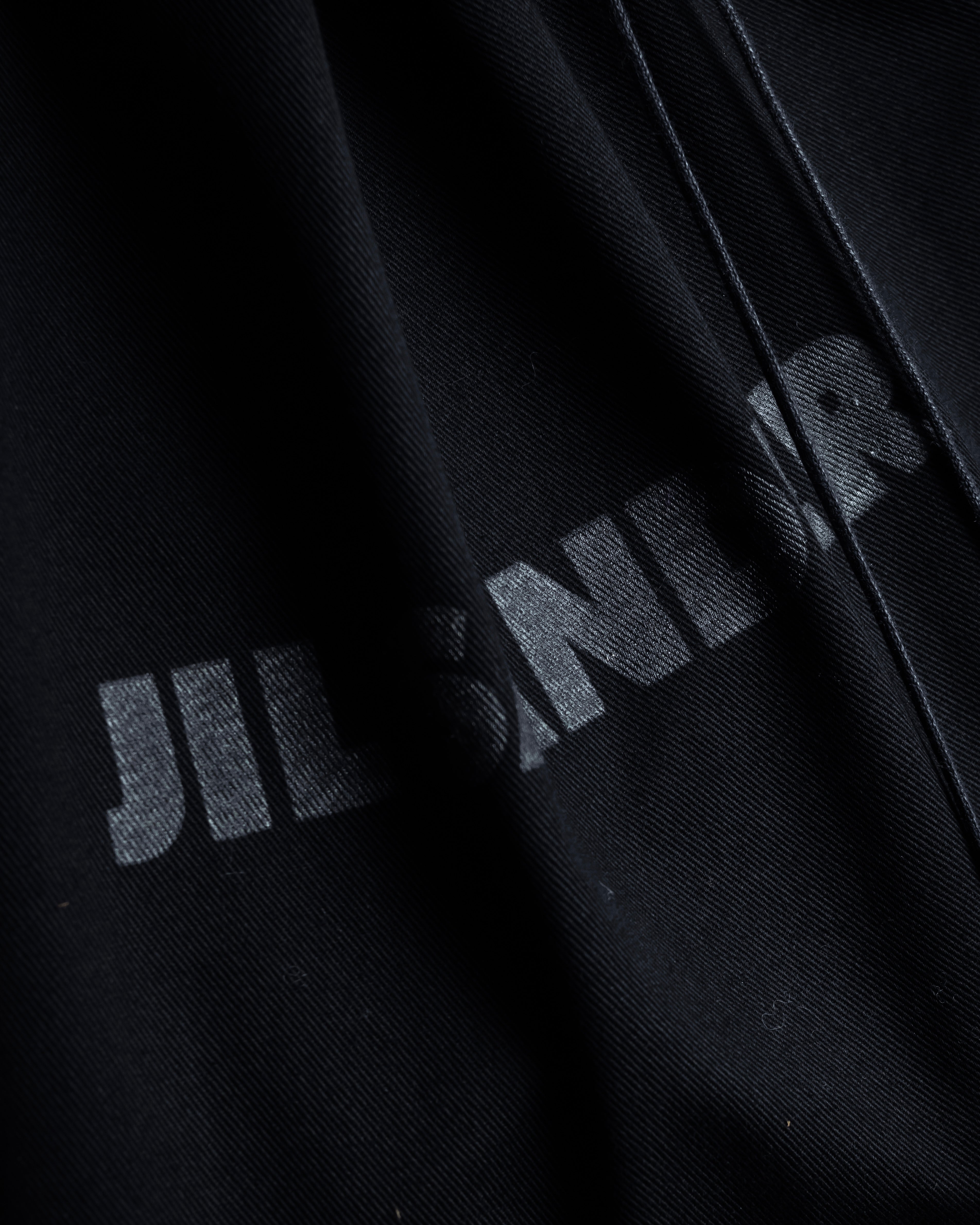 "JIL SANDER" Hill model gently curved leather shoulder bag