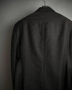 "ARMANI COLLEZIONI" Classic Italian tailoring stripe pattern set up