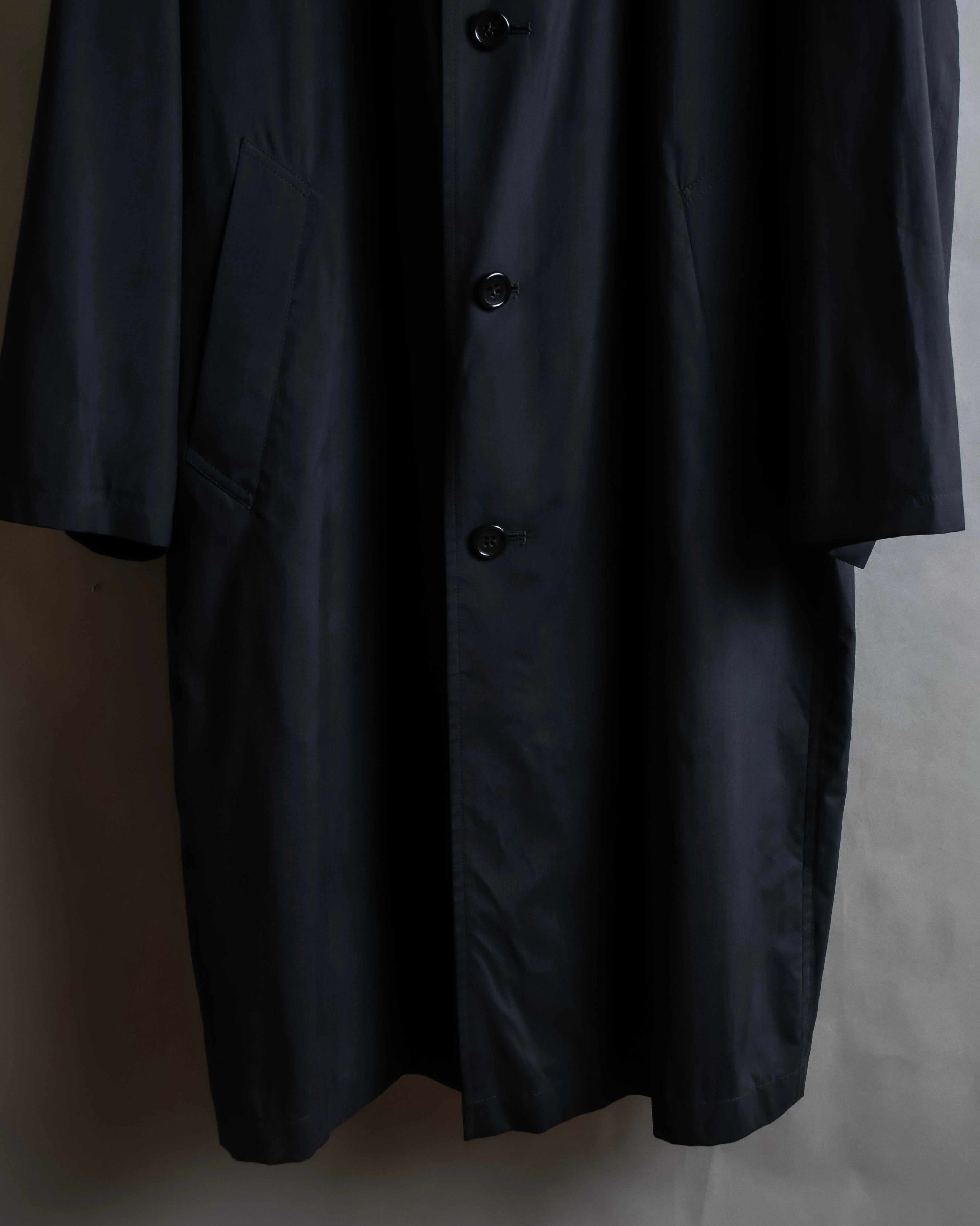 "Christian Dior" Straight line draping silk chester coat