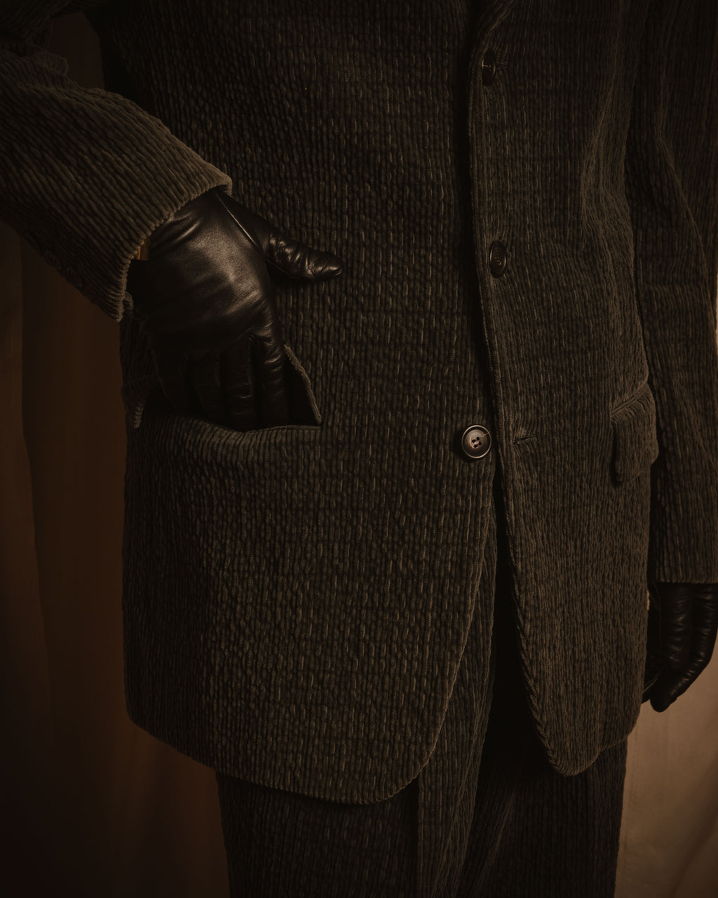 –SPECIAL– "ISSEY MIYAKE MEN" 98AW garment-pleated cotton tailoring set-up