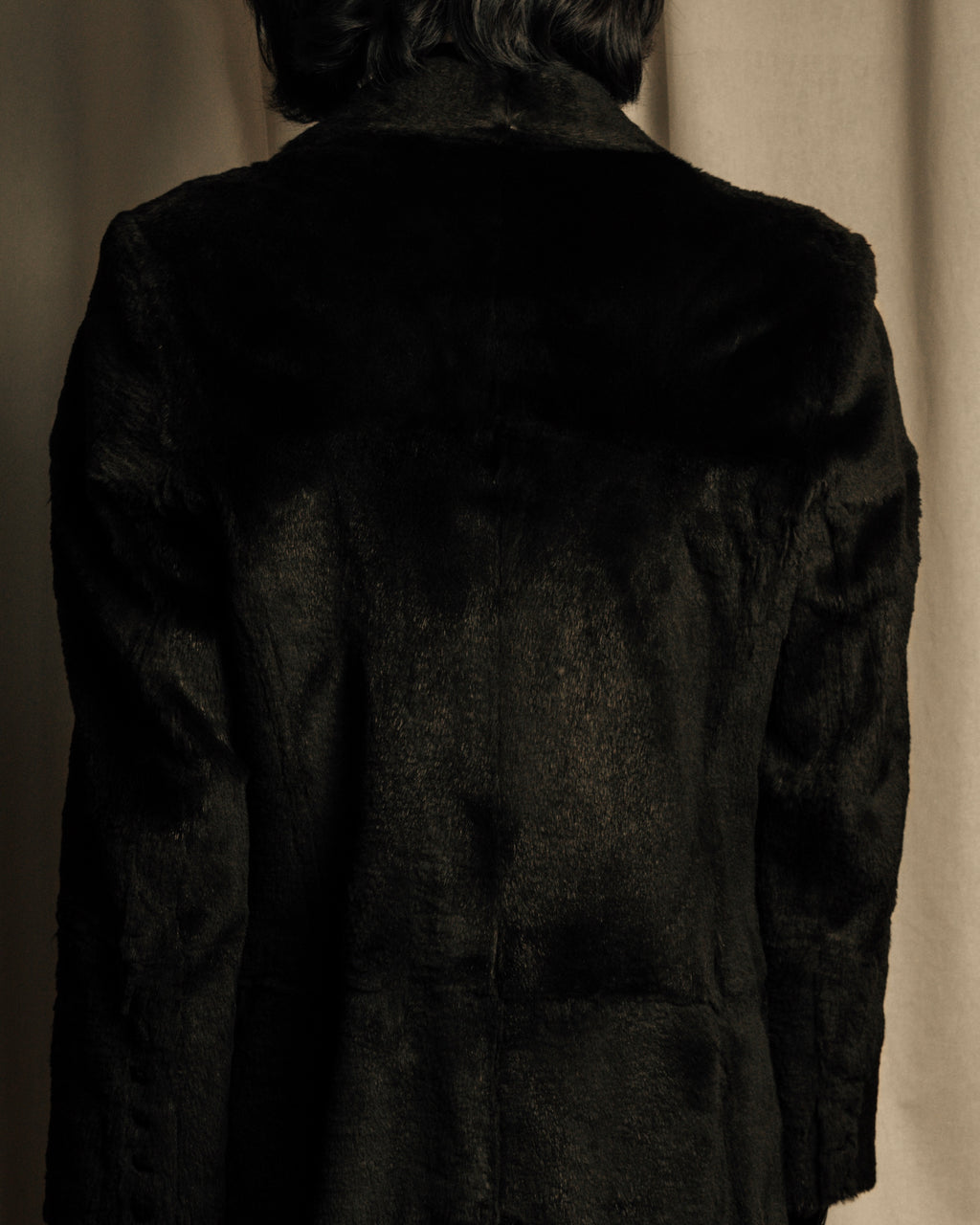 -SPECIAL- "Salvatore Ferragamo"
90's-00's A neat silhouette 100% lapin fur coat