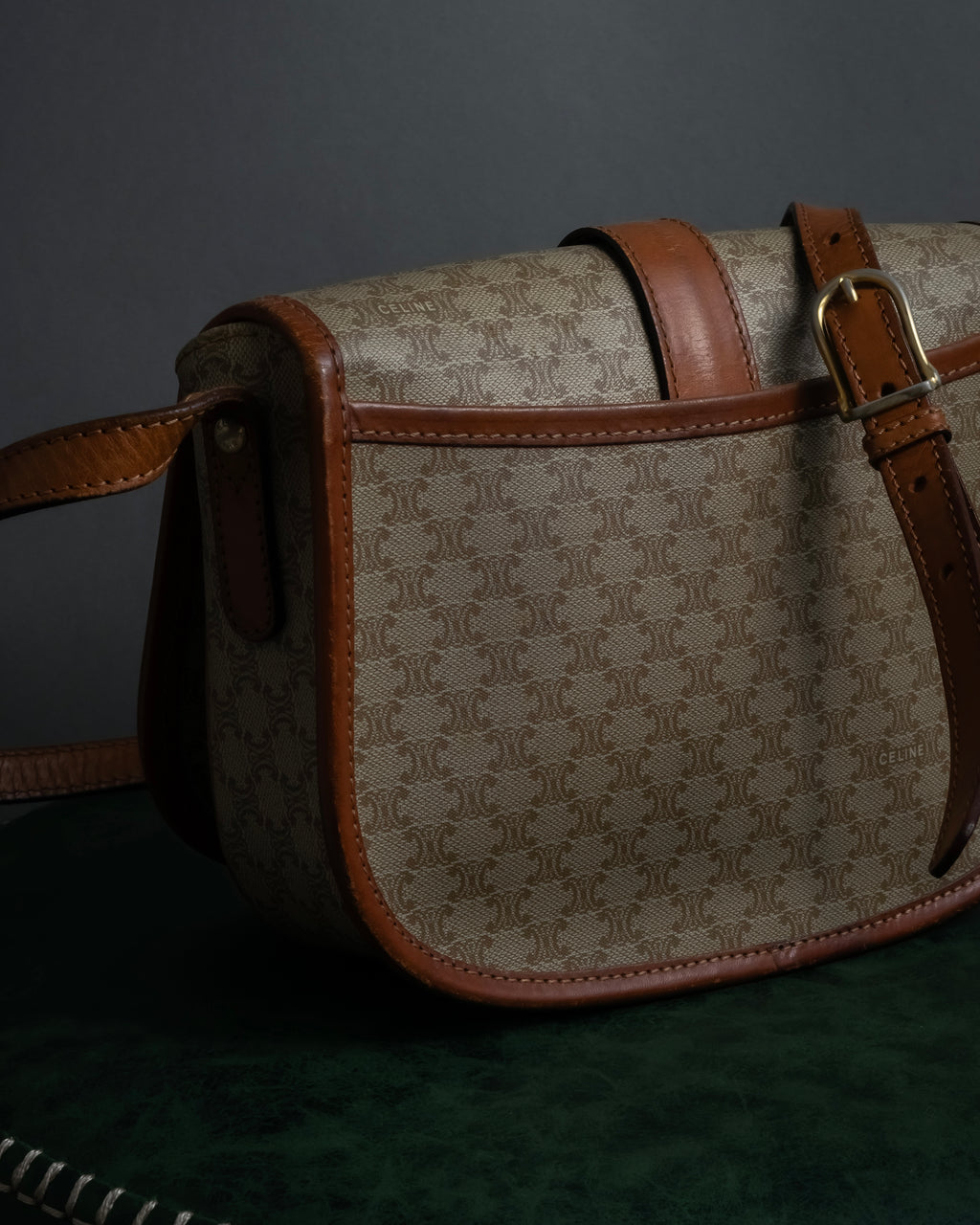 "CELINE Macadam pattern combination shoulder bag