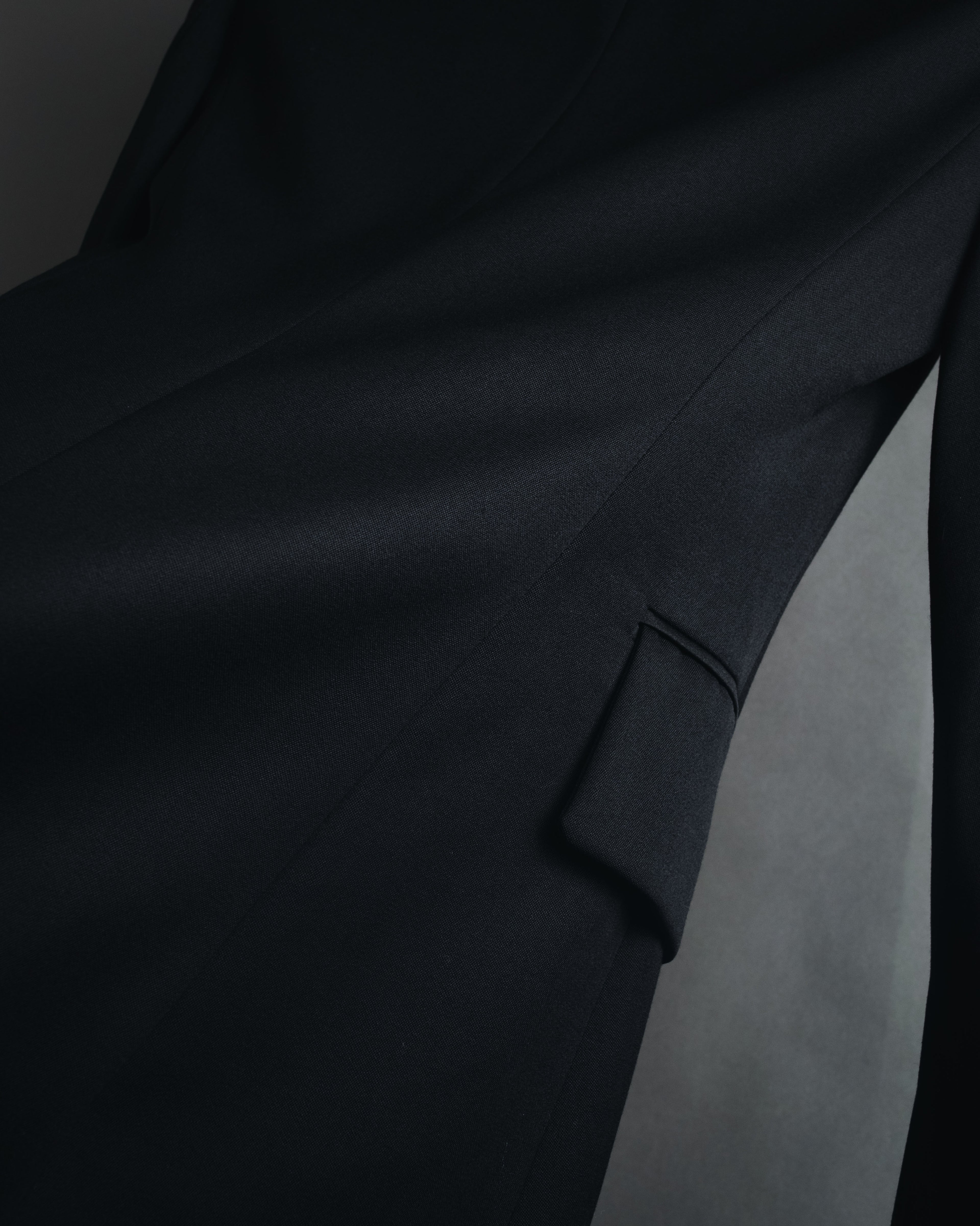 "Yves Saint Laurent" 2008AW Minimal sculpted wool jacket