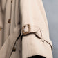 "BURBERRY" Military detail belted maxi length trench coat