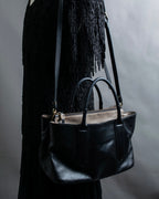 "GIANNI CHIARINI" High quality leather 2way shoulder bag