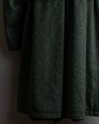 Vintage deep green colour military long coat