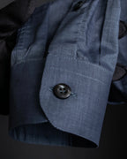 “PRADA” Bicolor back designed dress shirt