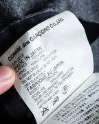 "Comme des Garçons" tailored jacket with stand collar and multiple pockets