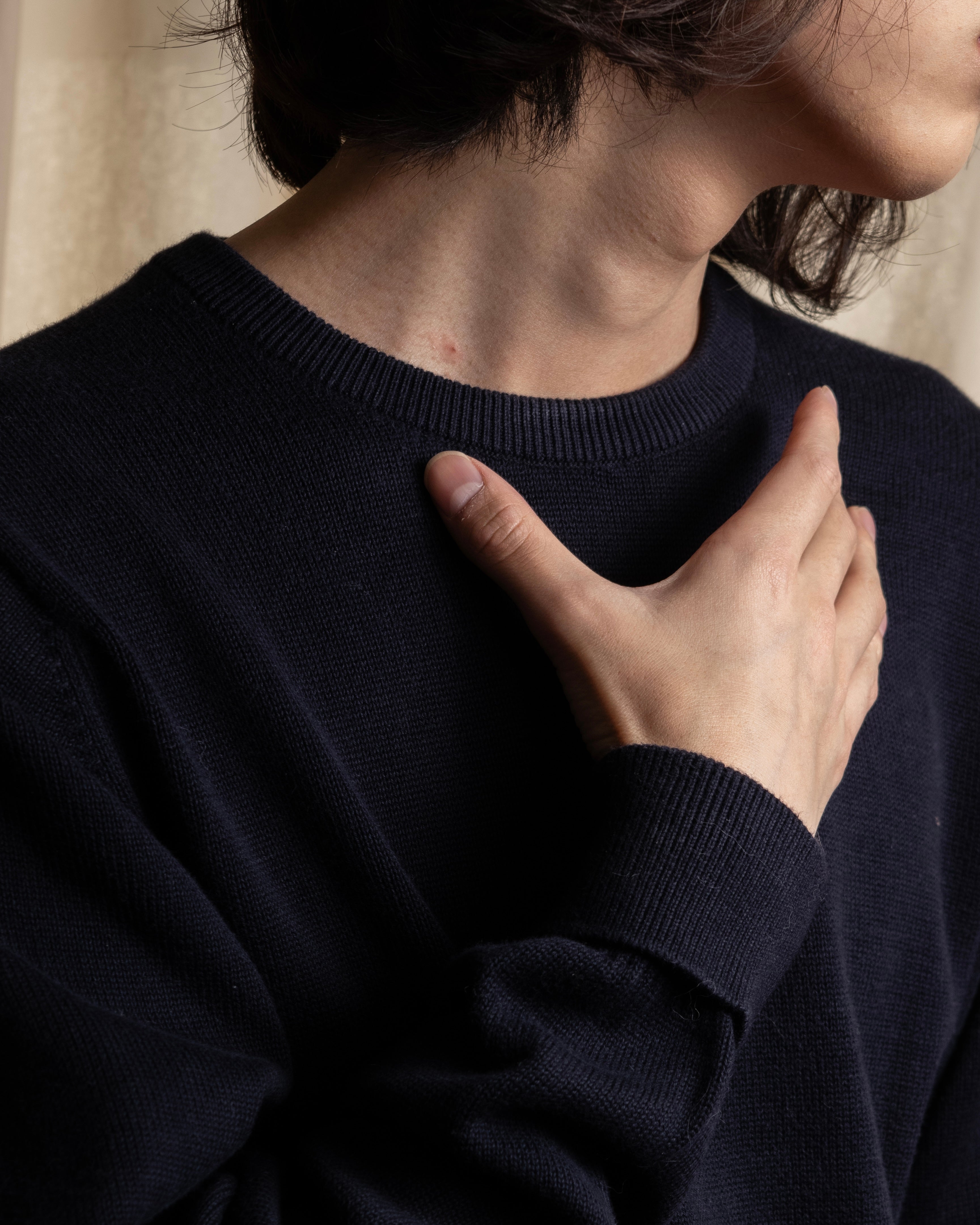 "HERMES" 80's-90's Minimalist design cotton knit