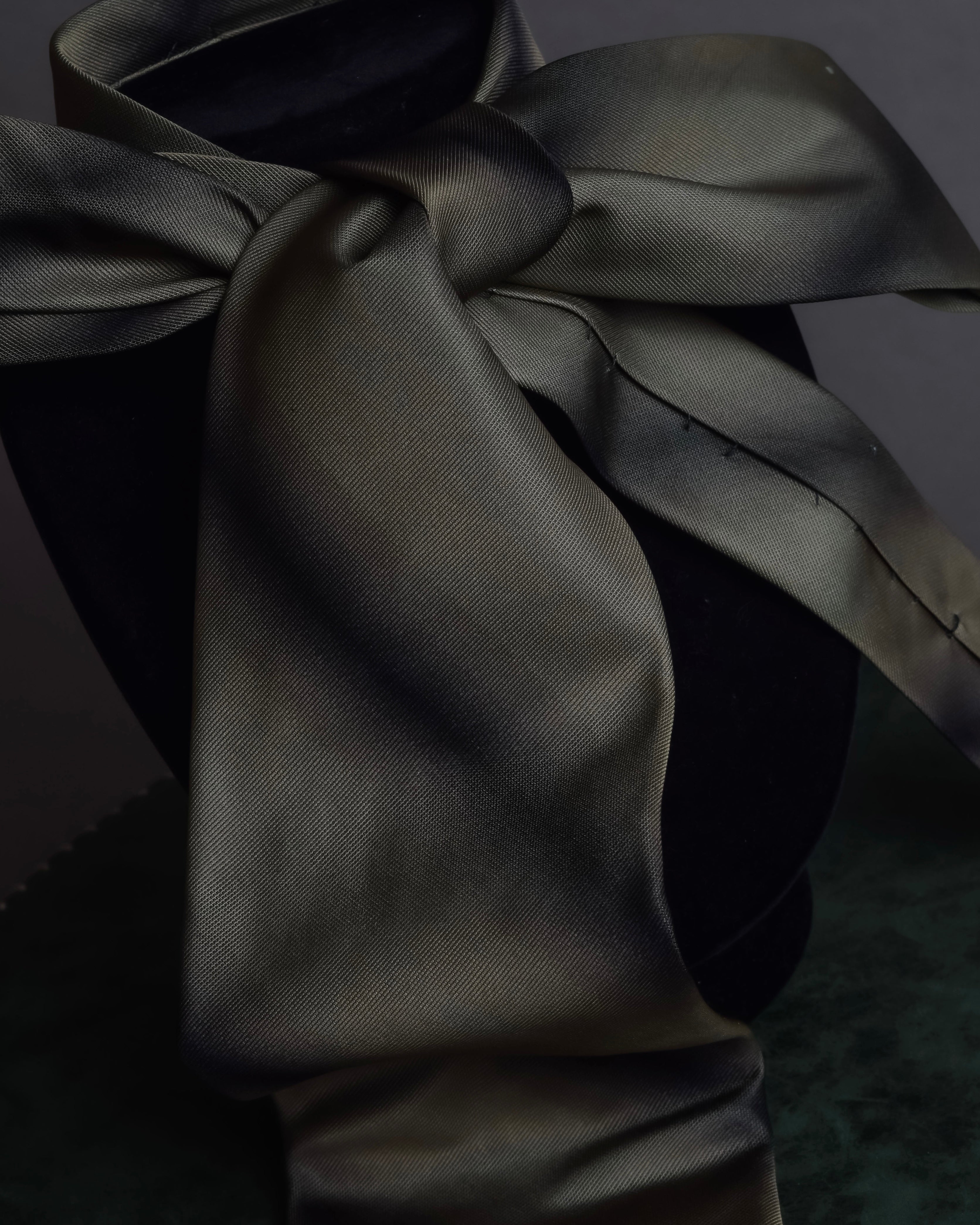 "GUCCI" Gradient dyed gradation silk necktie