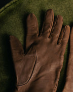 -SPECIAL- “HERMÈS” 80’s-90’s Chaine d’ancre leather gloves