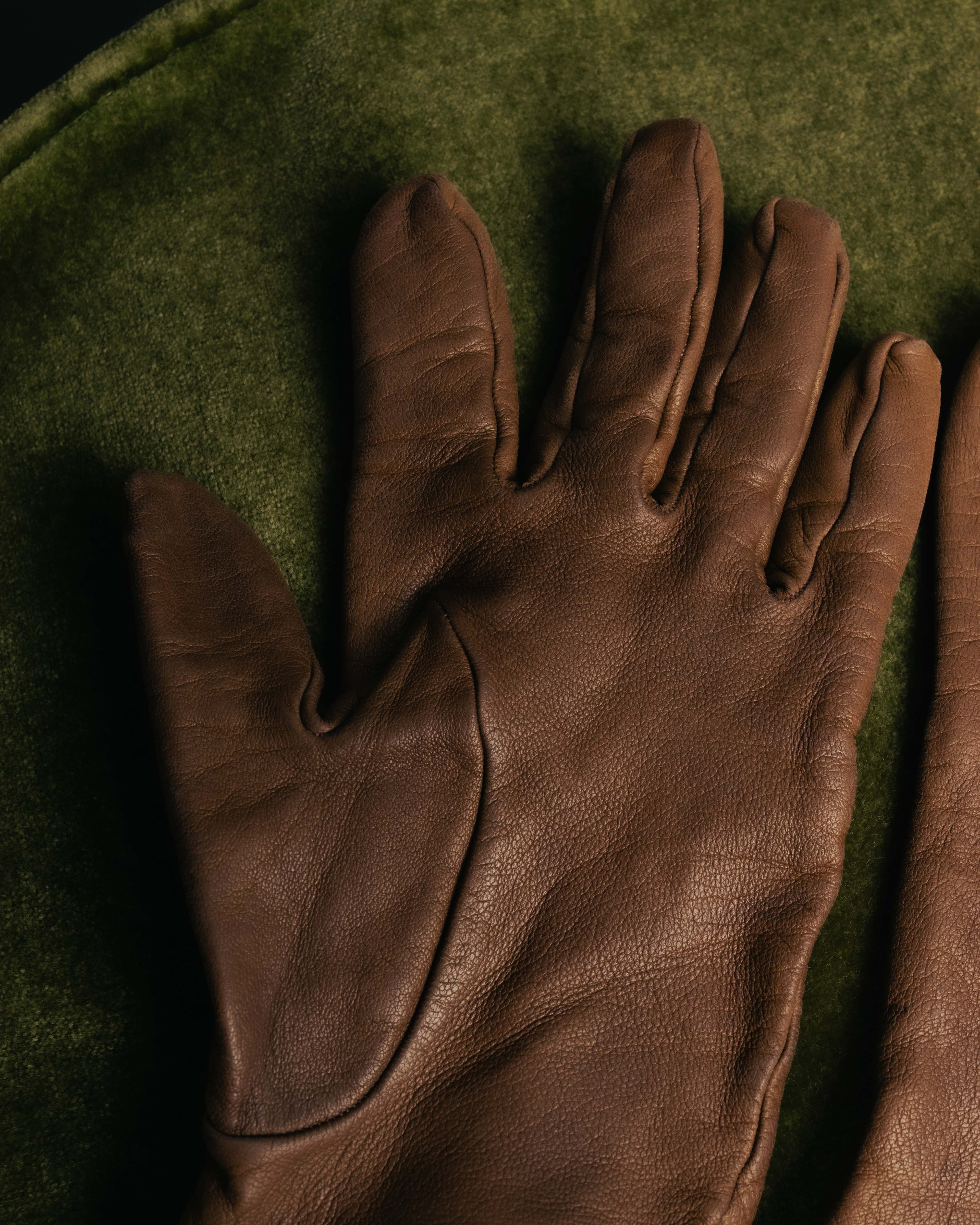 -SPECIAL- “HERMÈS” 80’s-90’s Chaine d’ancre leather gloves