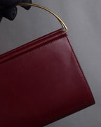 "Cartier" Curved handle design leather wallet bag