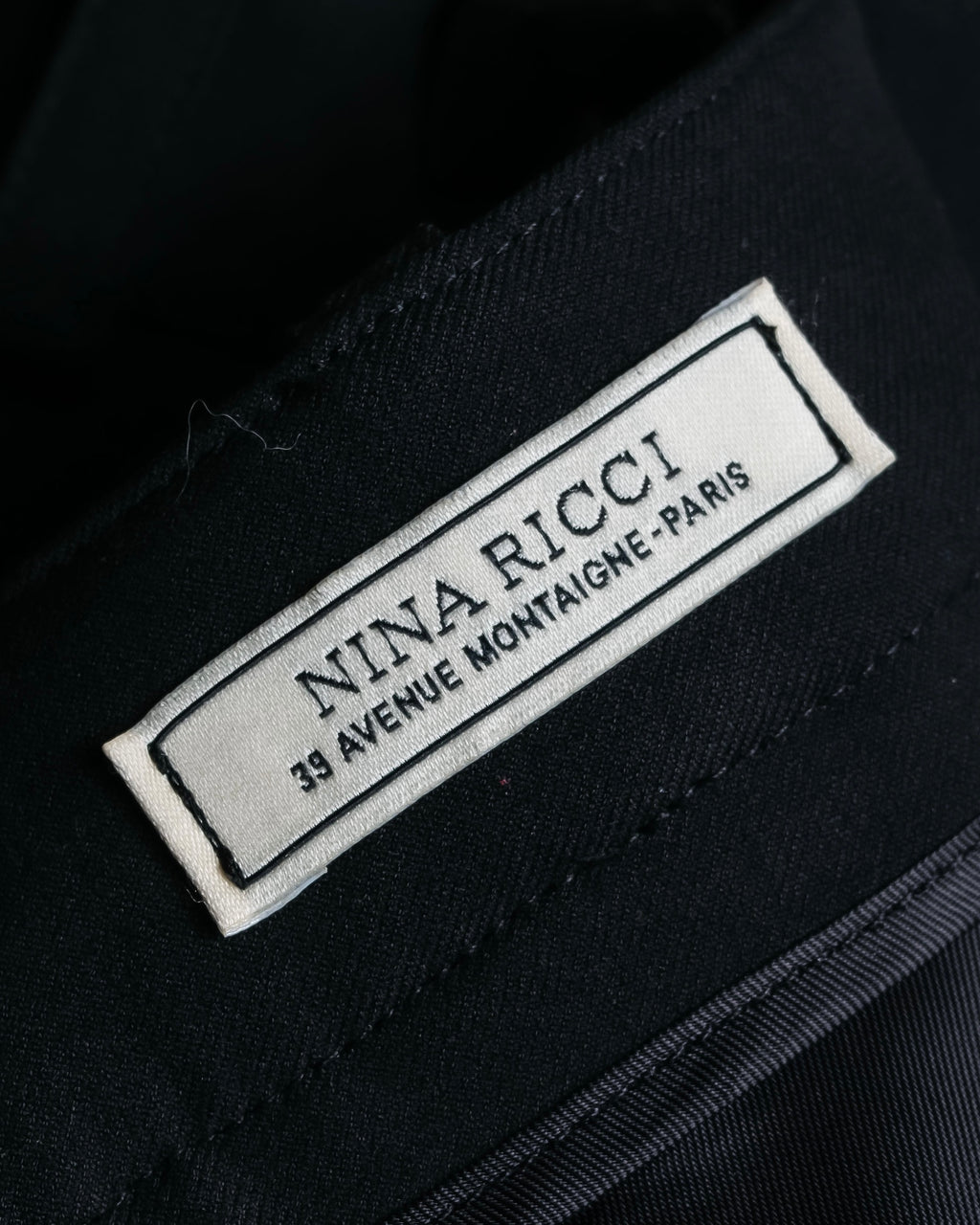 "NINA RICCI" Side button detail cropped length skirt