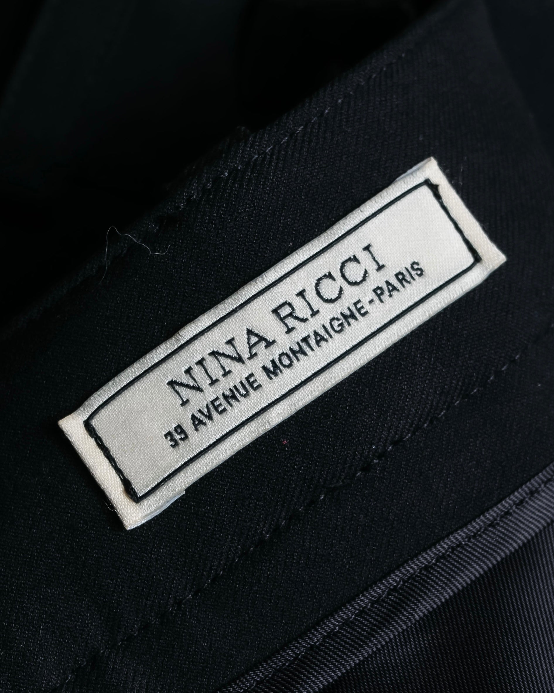 "NINA RICCI" Side button detail cropped length skirt
