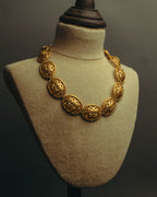“Nina Ricci” 80’s-90’s floral openwork link necklace