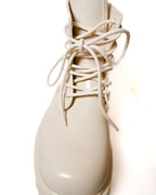 BOTTEGA VENETA/ Rubber Stride Lace Up Boots White