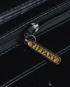 "Tiffany & Co." 80’s-90’s Structured ribbed leather top-handle bag