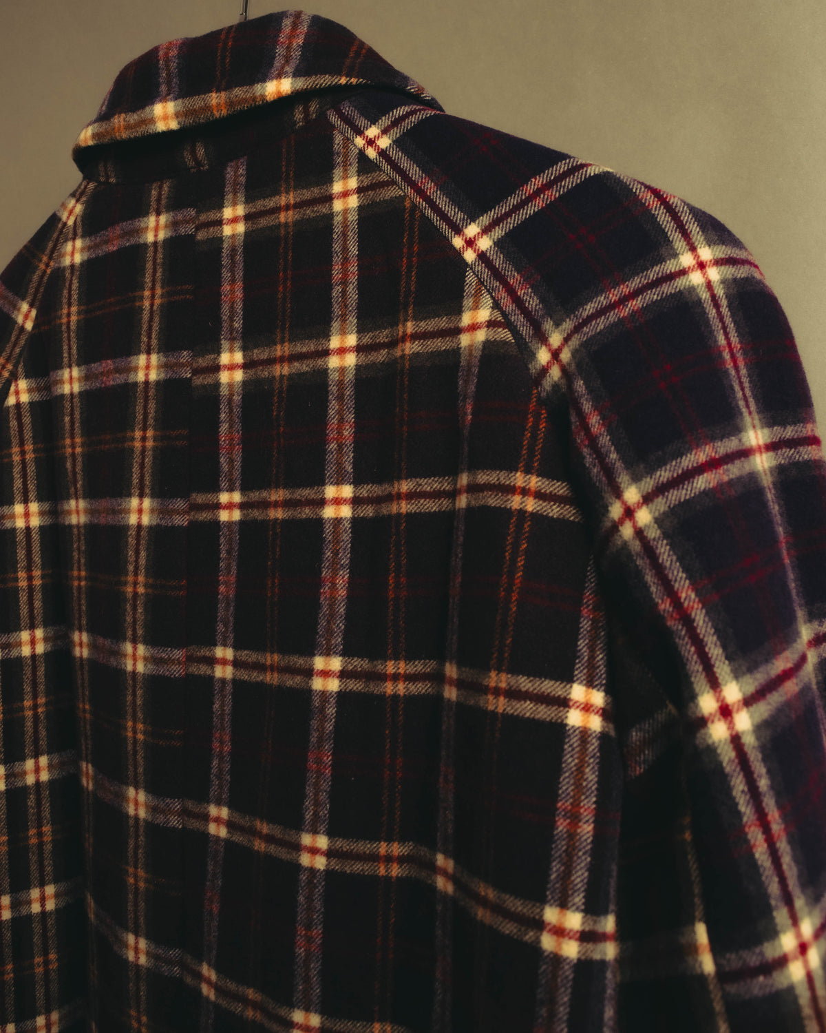 “sacai” 2010's Tartan wool cashmere padded hybrid coat