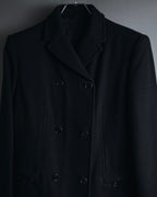 "PRADA" 90’s-00’s Minimal double-breasted wool jacket