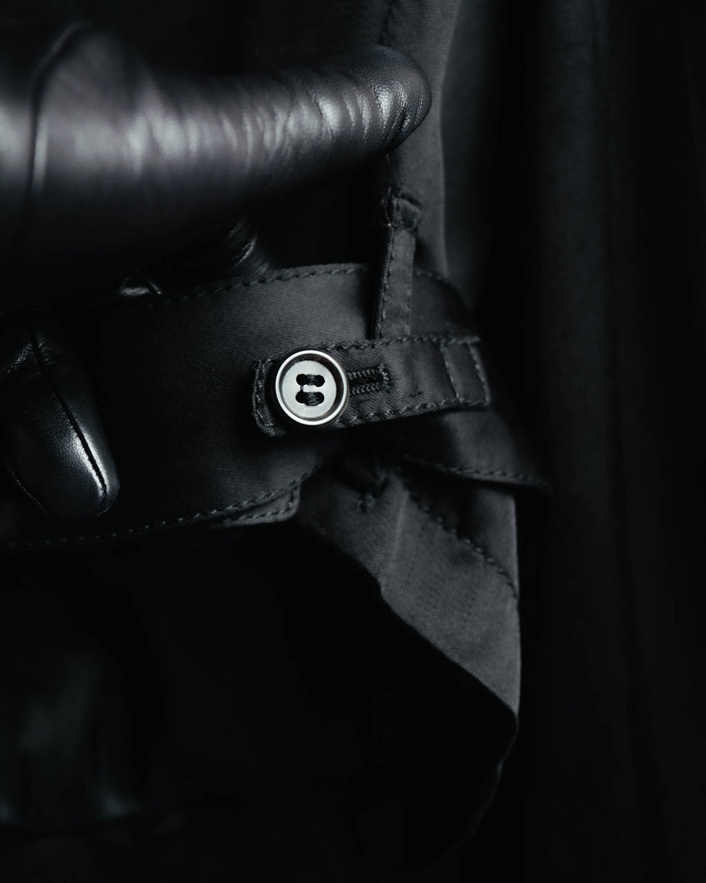 -SPECIAL- “ANN DEMEULEMEESTER” Pre-2012 asymmetric cropped satin biker jacket