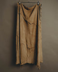 “DOLCE&GABBANA” 1999-2003 Distressed suede patchwork maxi skirt
