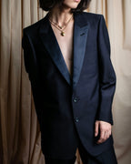 "CHRISTIAN DIOR MONSIEUR" Satin switching design tuxedo dress set up