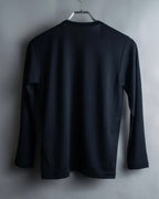 "COMME des GARCONS" Belt pattern docking design knit sew