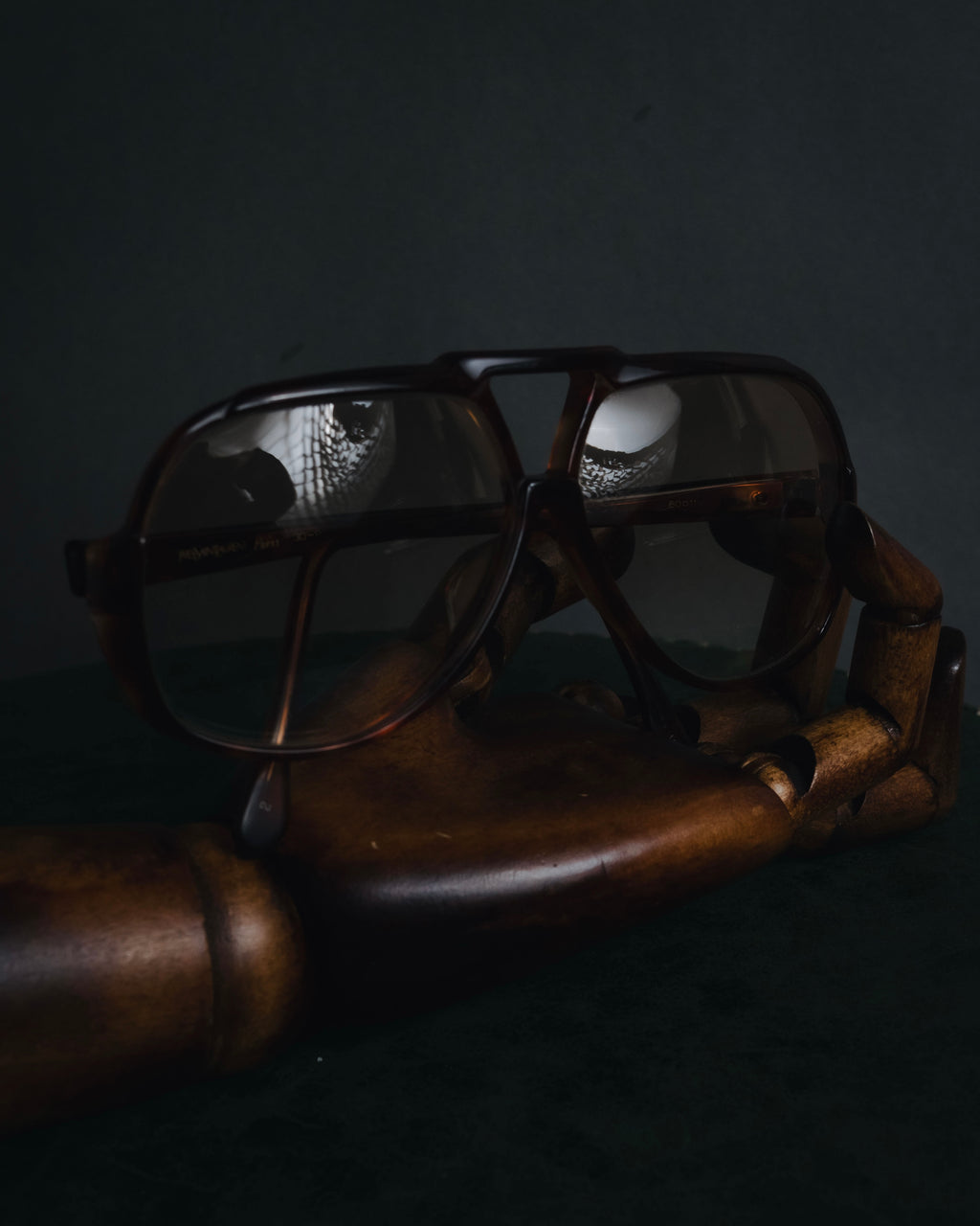 "Yves Saint Laurent" 80’s-90’s Oversized double-bridge aviator sunglasses