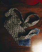"GUCCI" 80's Nautical patterned silk necktie