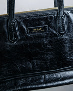 "BALLY" Textured leather horizontal handbag