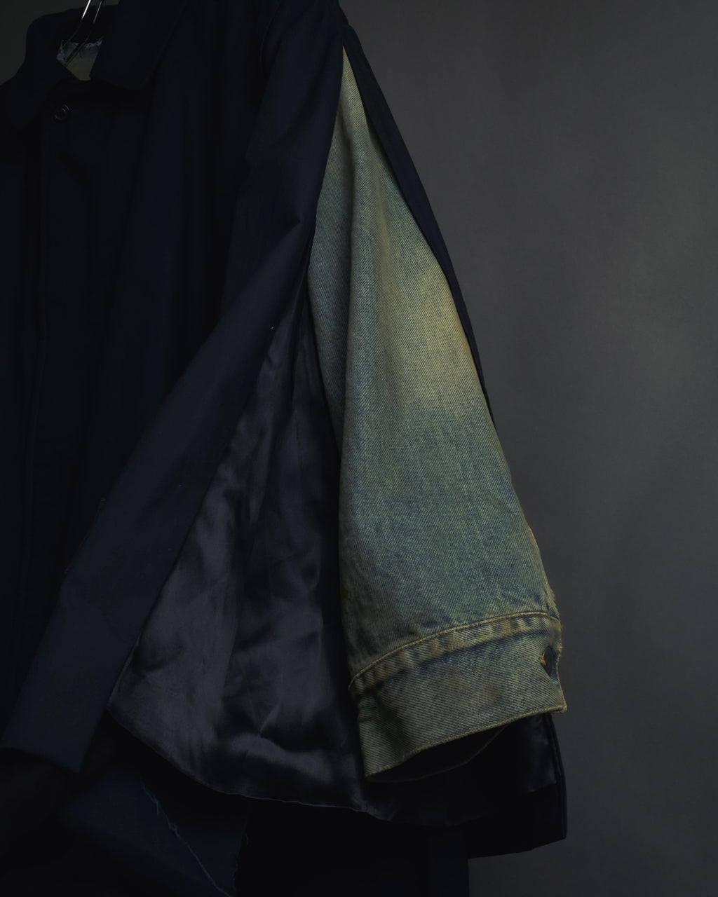 -SPECIAL- "Maison Margiela" 20SS Denim jacket Docking design coat