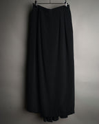 “Christian Dior” 80’s-90’s Silk draped long skirt