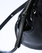 FENDI/ “By The Way Medium” Flower Detailed 2 Way Hand Bag Black