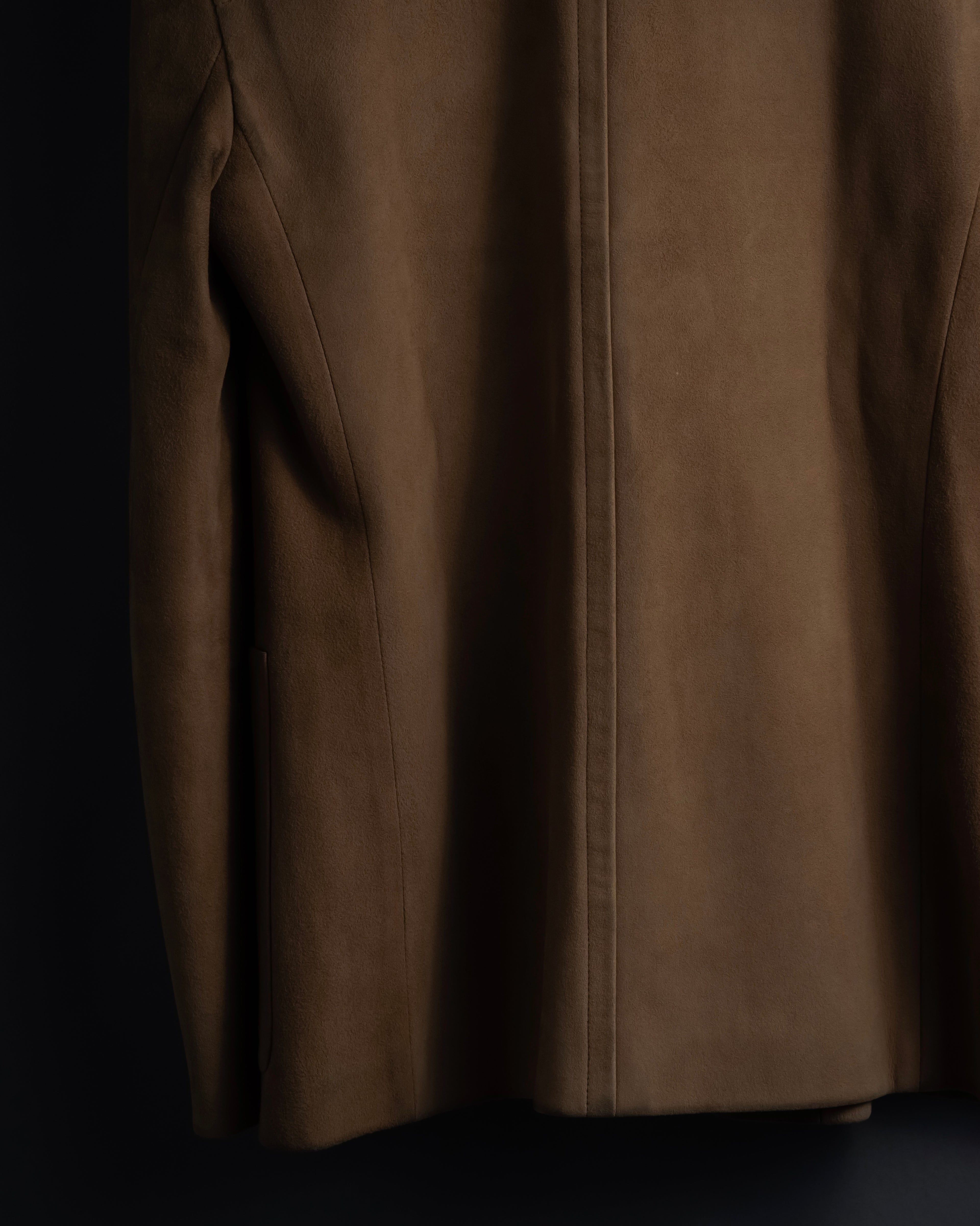 "CELINE" Relaxing design suede leather jacket