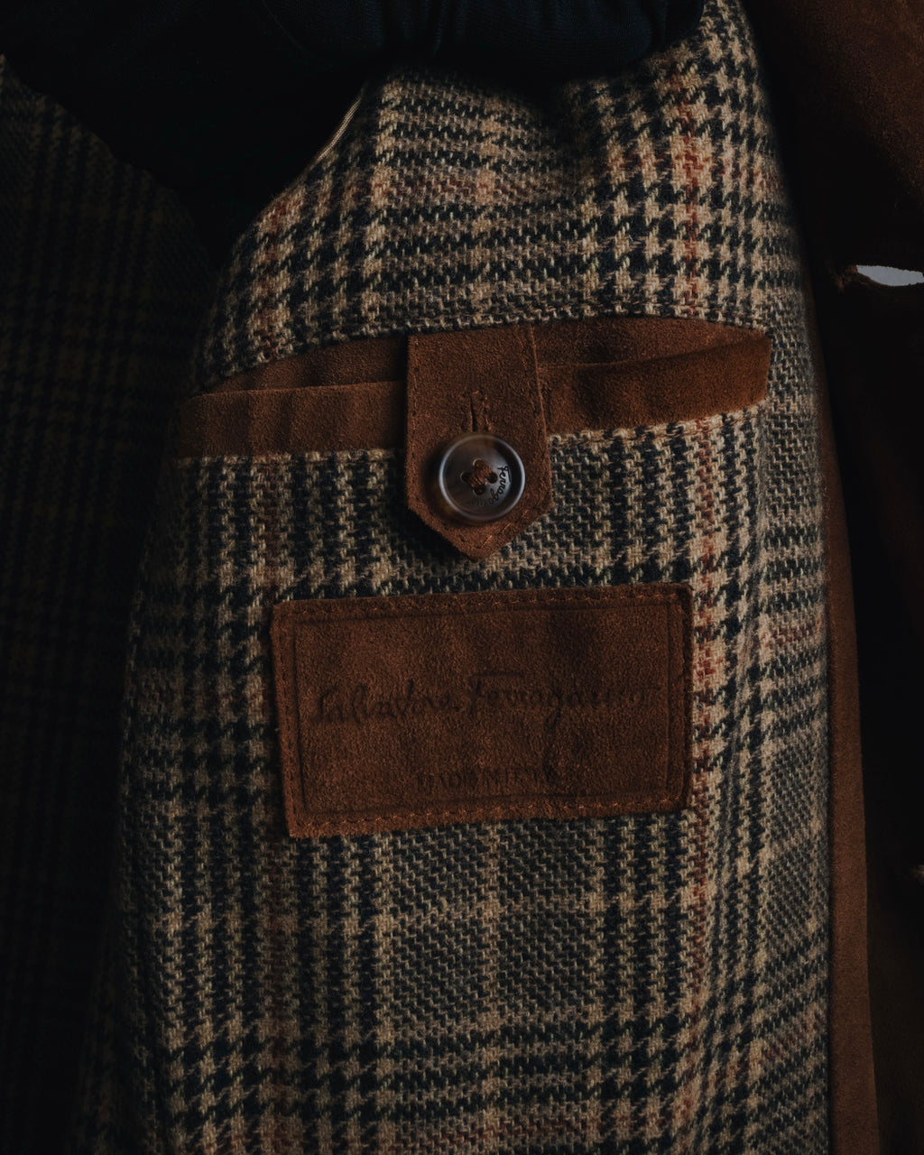 –SPECIAL– "Salvatore Ferragamo" 00’s reversible shearling sheep skin jacket