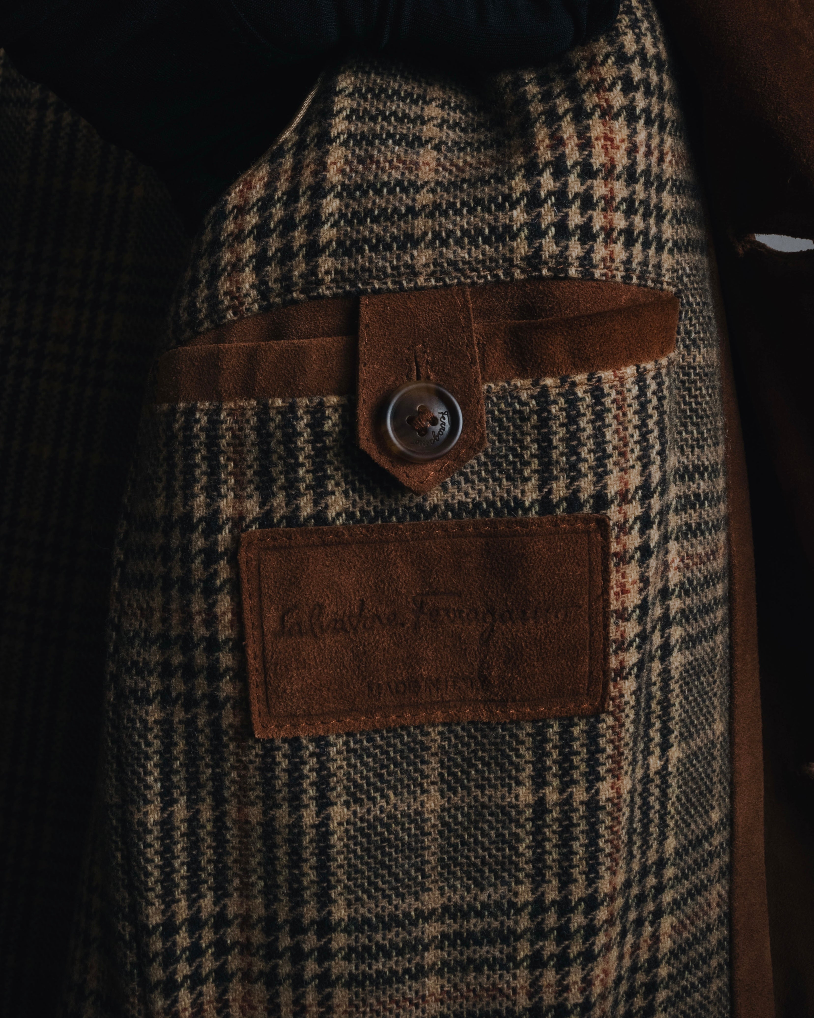 –SPECIAL– "Salvatore Ferragamo" 00’s reversible shearling sheep skin jacket