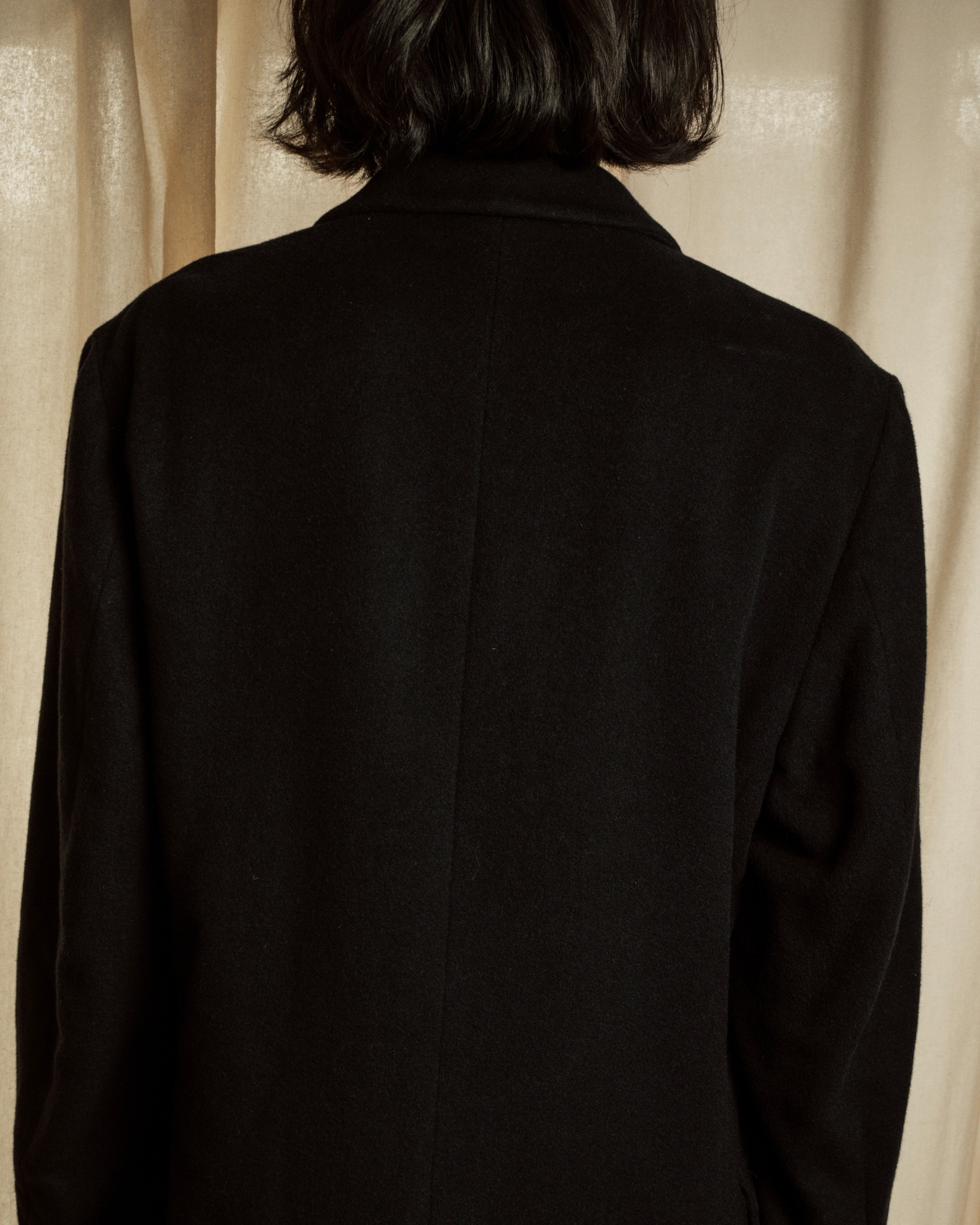 "FENDI" 80's-90's Classic cashmere long chester coat
