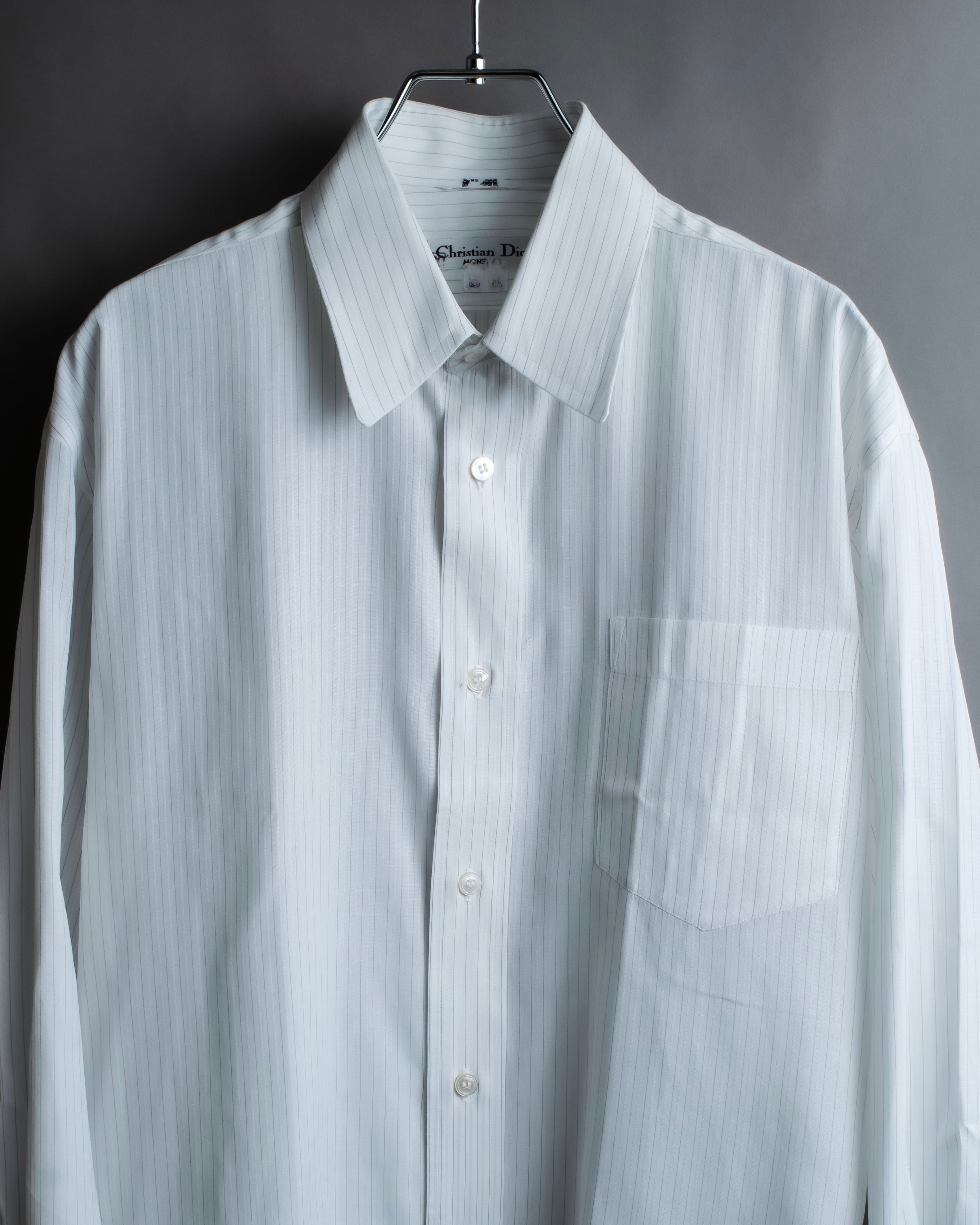 "CHRISTIAN DIOR MONSIEUR"
 Wide spread color royal order white shirt