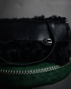 "MARNI" 2011 winter edition shearling fur shoulder bag