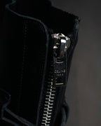 “CELINE” 19-23 Multi buckle zip biker boots