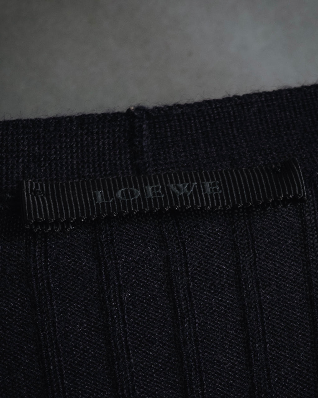 "LOEWE" Fine-Ribbed Button-Front Knit Cardigan