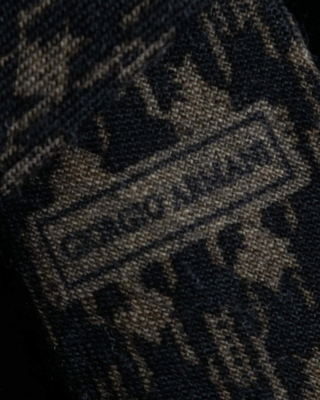 "ARMANI COLLEZIONI" Houndstooth wool necktie